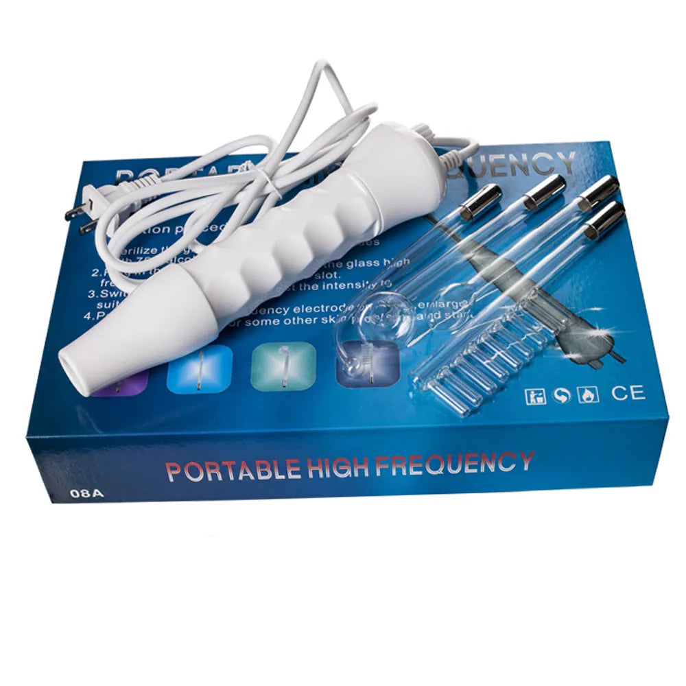 4-in-1 Portable High-Frequency Beauty Device - Spot Remover, Facial Care, Spa Derma Wand-0